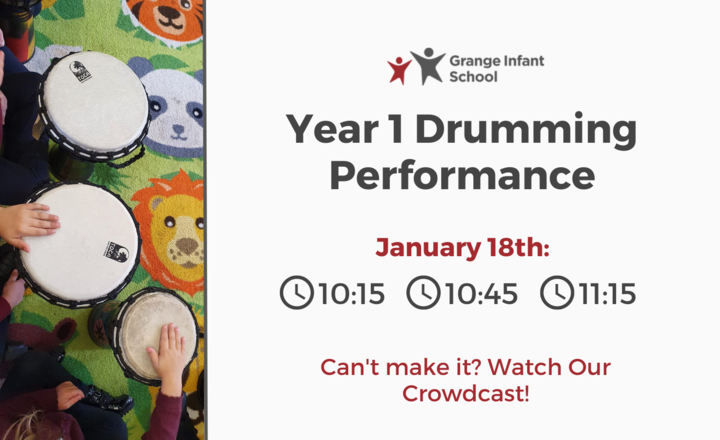 Image of Grange Infants Year 1 Drum Performances