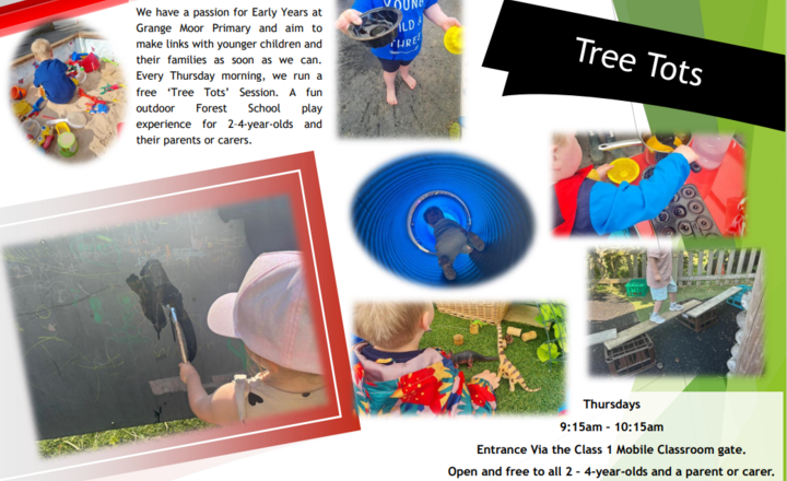Image of Tree Tots every Thursday 9:15am - 10:15am