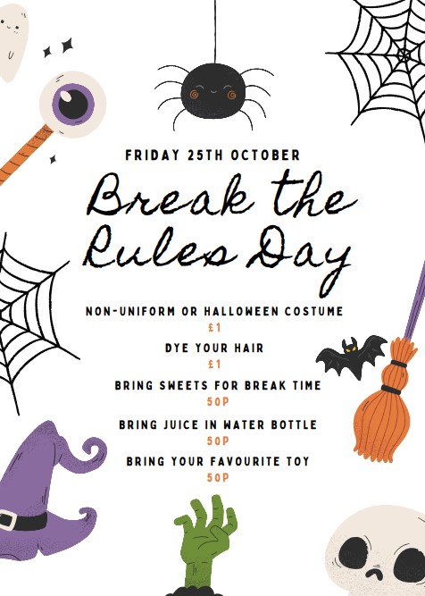 Image of Spooky Themed Break the Rules Fundraiser