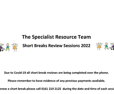Image of Short Breaks Review Sessions