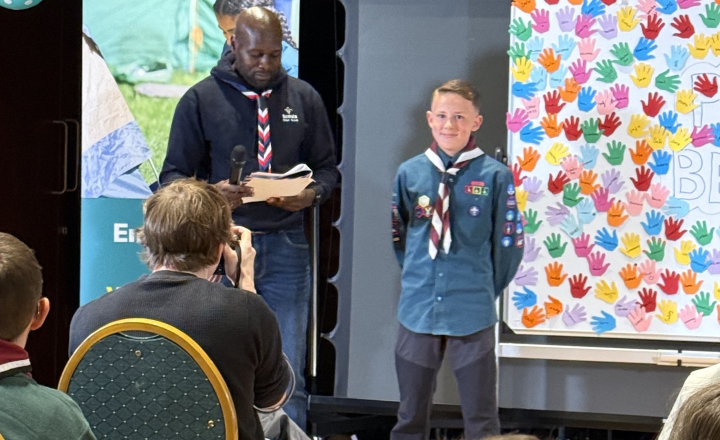 Image of Luke Recognised with Prestigious Chief Scout’s Unsung Hero Award