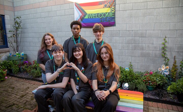 Image of Great Sankey High School and Barrow Hall College Celebrate Rainbow Flag Award for LGBTQ+ Inclusion