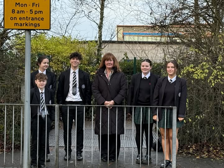 Image of Junior Leadership Team Discusses School Traffic Safety with Warrington Borough Council