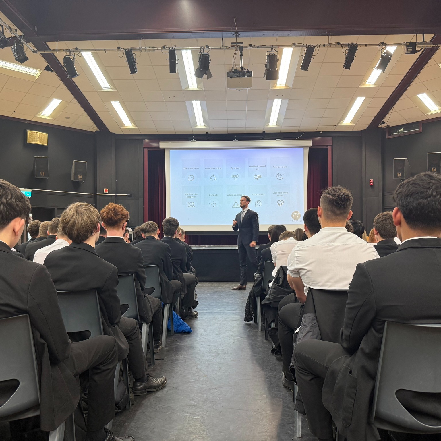 Image of Inspiring and Powerful Mental Health Session for Year 11 with Tom’s Talks