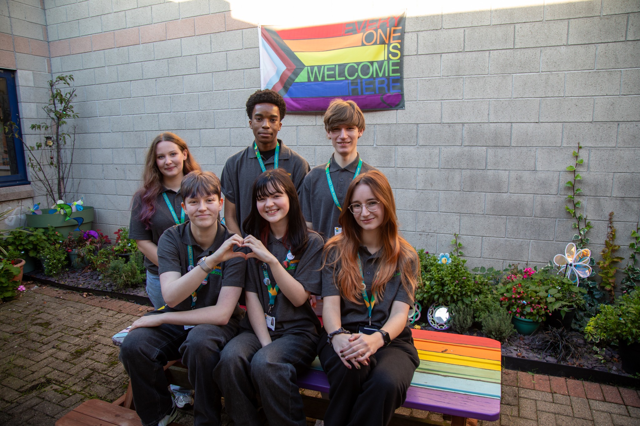 Image of Great Sankey High School and Barrow Hall College Celebrate Rainbow Flag Award for LGBTQ+ Inclusion