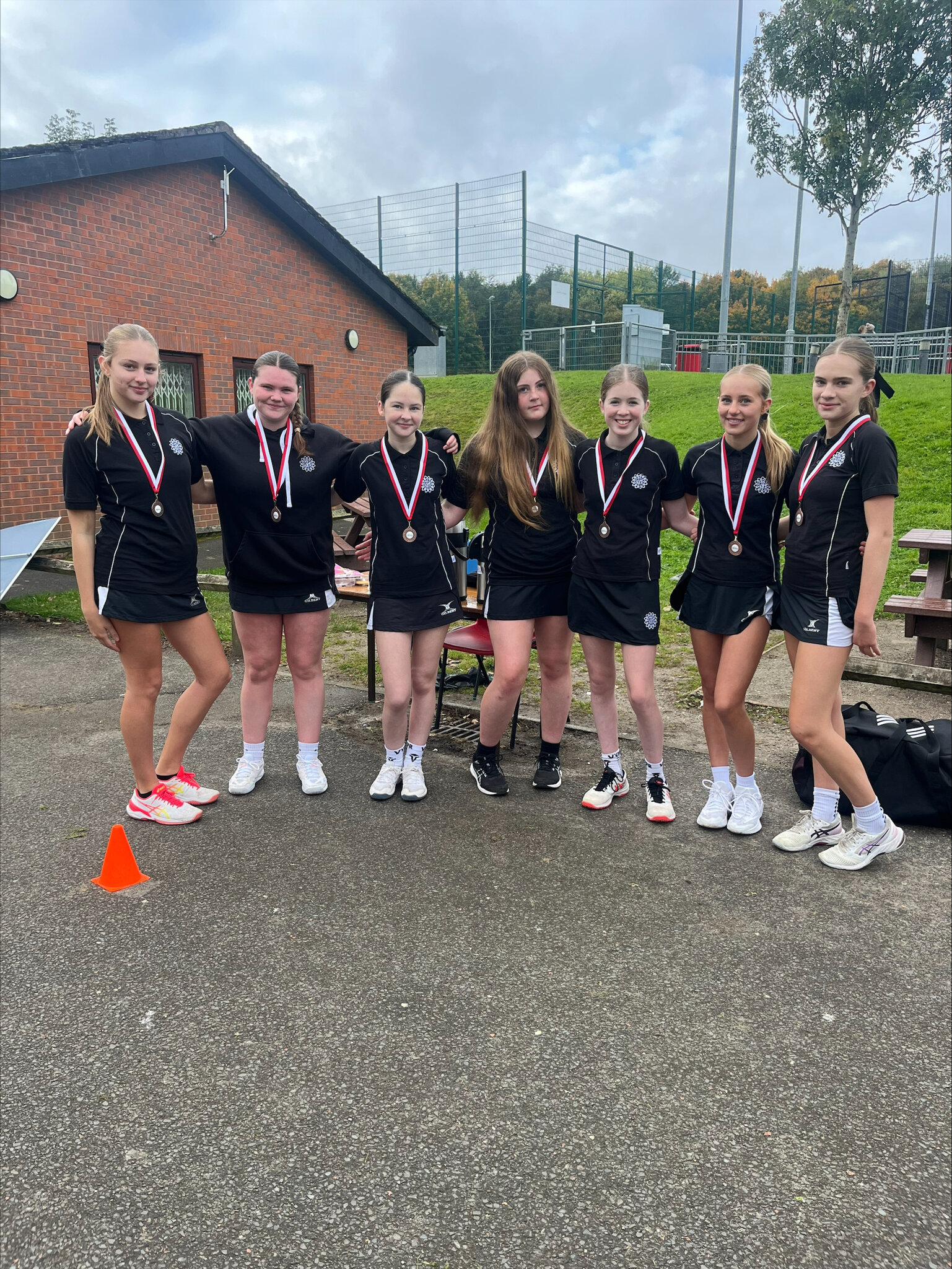 Image of Sankey Girls Net 1st Place in U15 Plate Cup and 3rd Overall at Cheshire Schools Netball Tournament