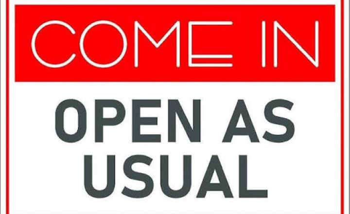 Image of We are open as normal tomorrow- Friday 9th October