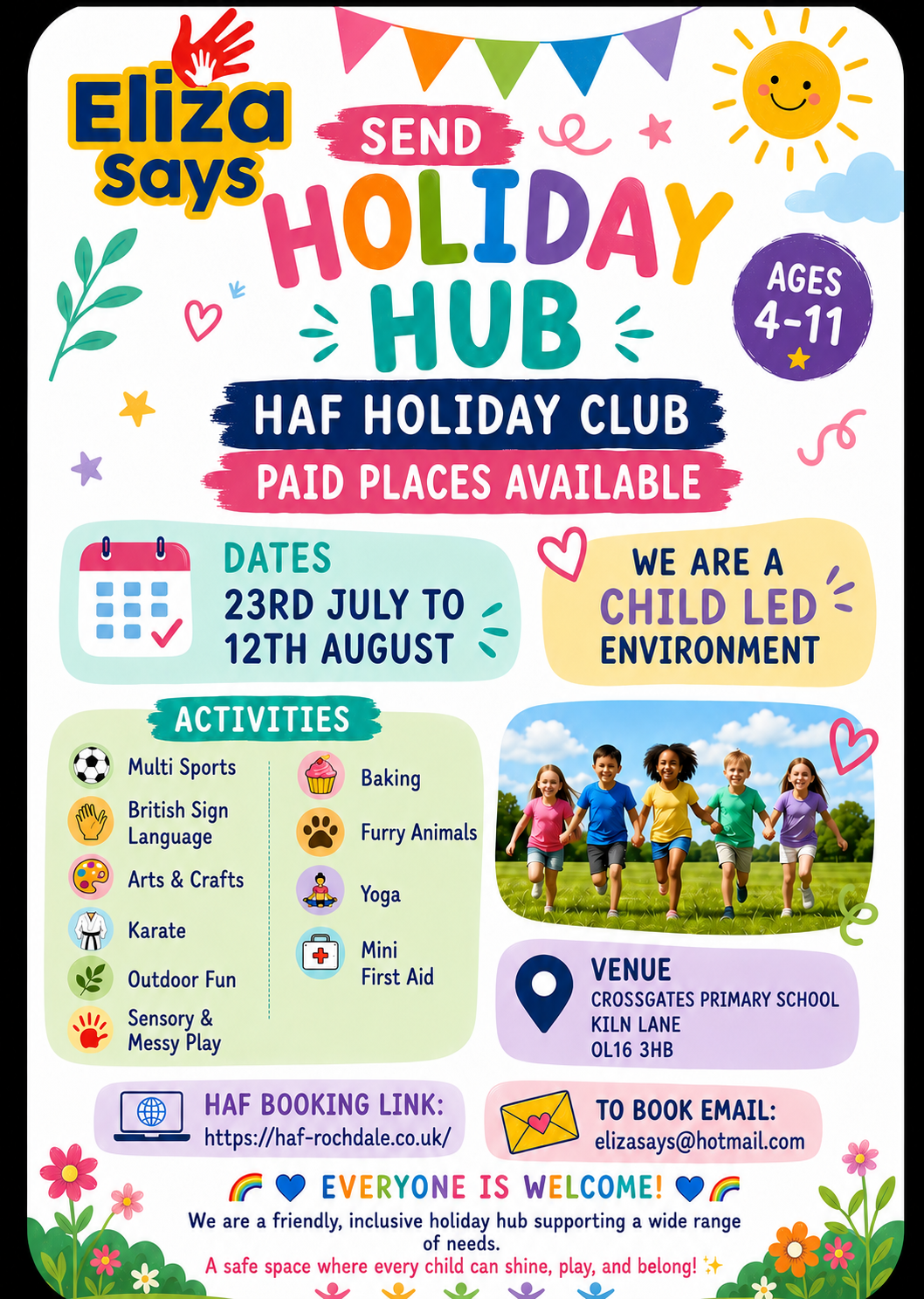 Image of SEND Holiday Provision by Eliza Says