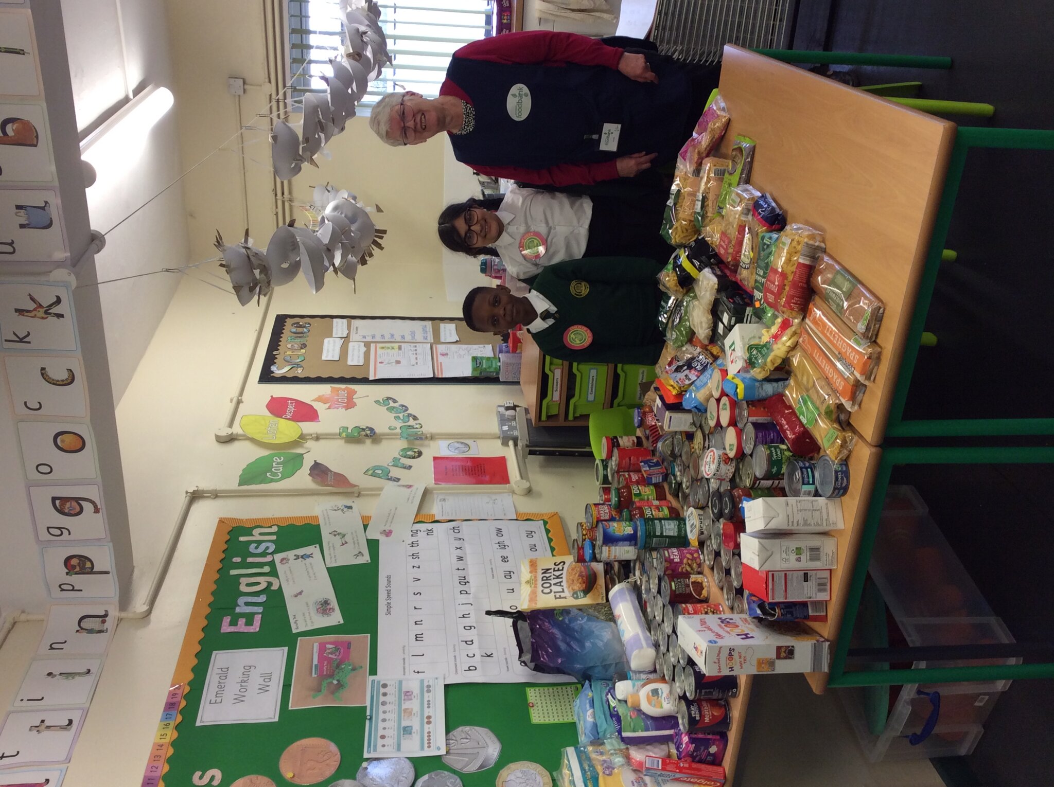 Image of Year 3 Food bank collection