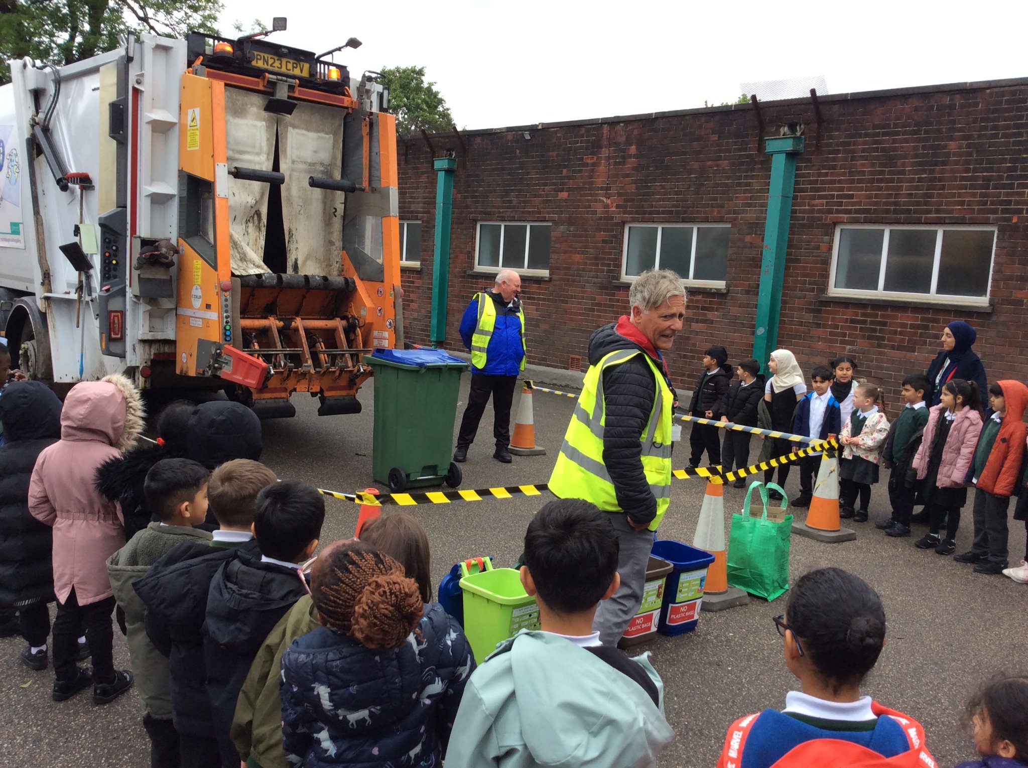 Image of Year 1 and 2 learn about Recycling!
