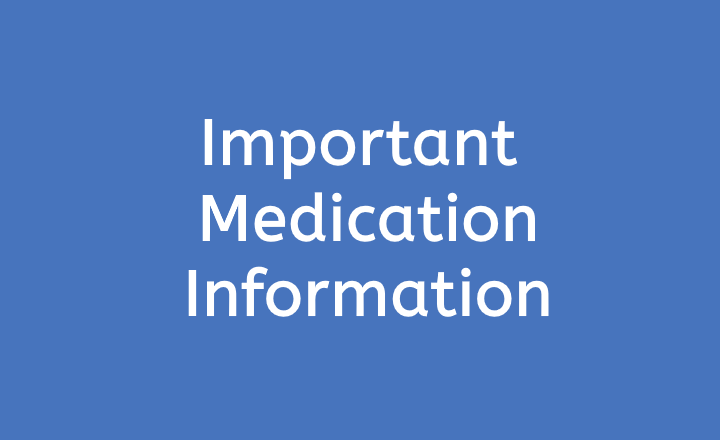 Image of Important Medication Information