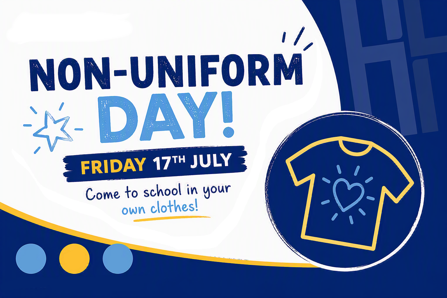 Image of Non-Uniform Day - 17th July