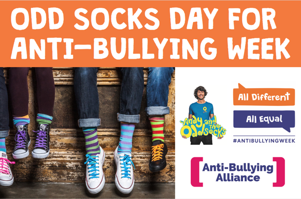 Image of It's anti bullying week - help us to support the campaign on Wednesday by wearing odd socks.