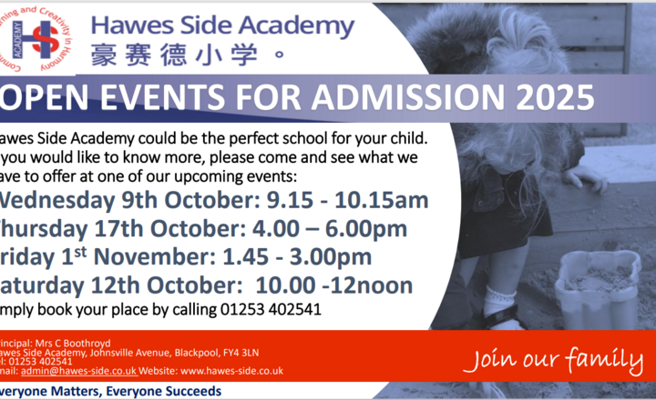 Image of Open Events - Join our Academy