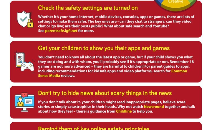 Image of LGFL Top tips to keep children safe online