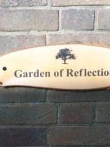 Garden of Reflection - Sign Donated by Mrs Dhugga