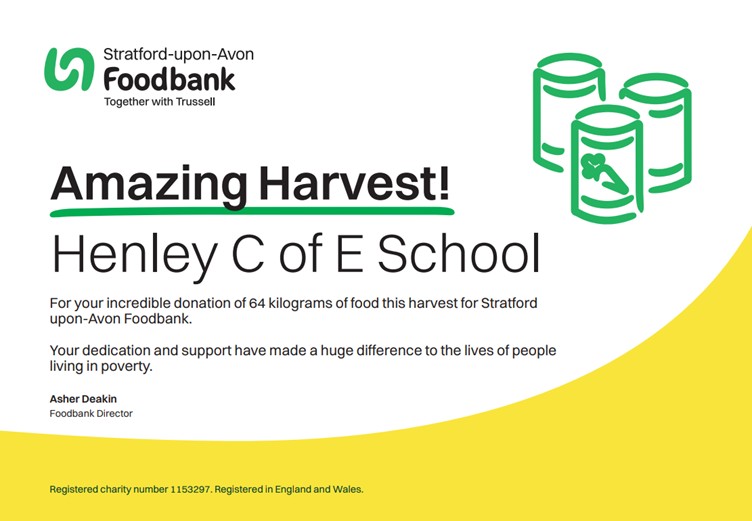Image of Harvest Foodbank Donations