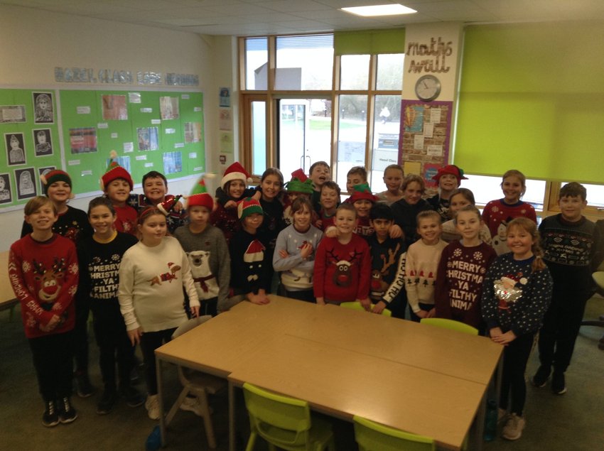 Image of Hazel Class On Christmas Jumper Day