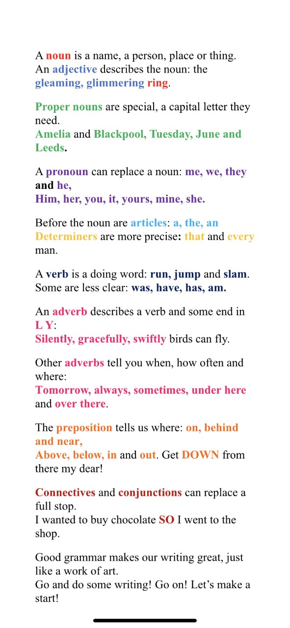 Image of A fantastic poem to help us with our Grammar