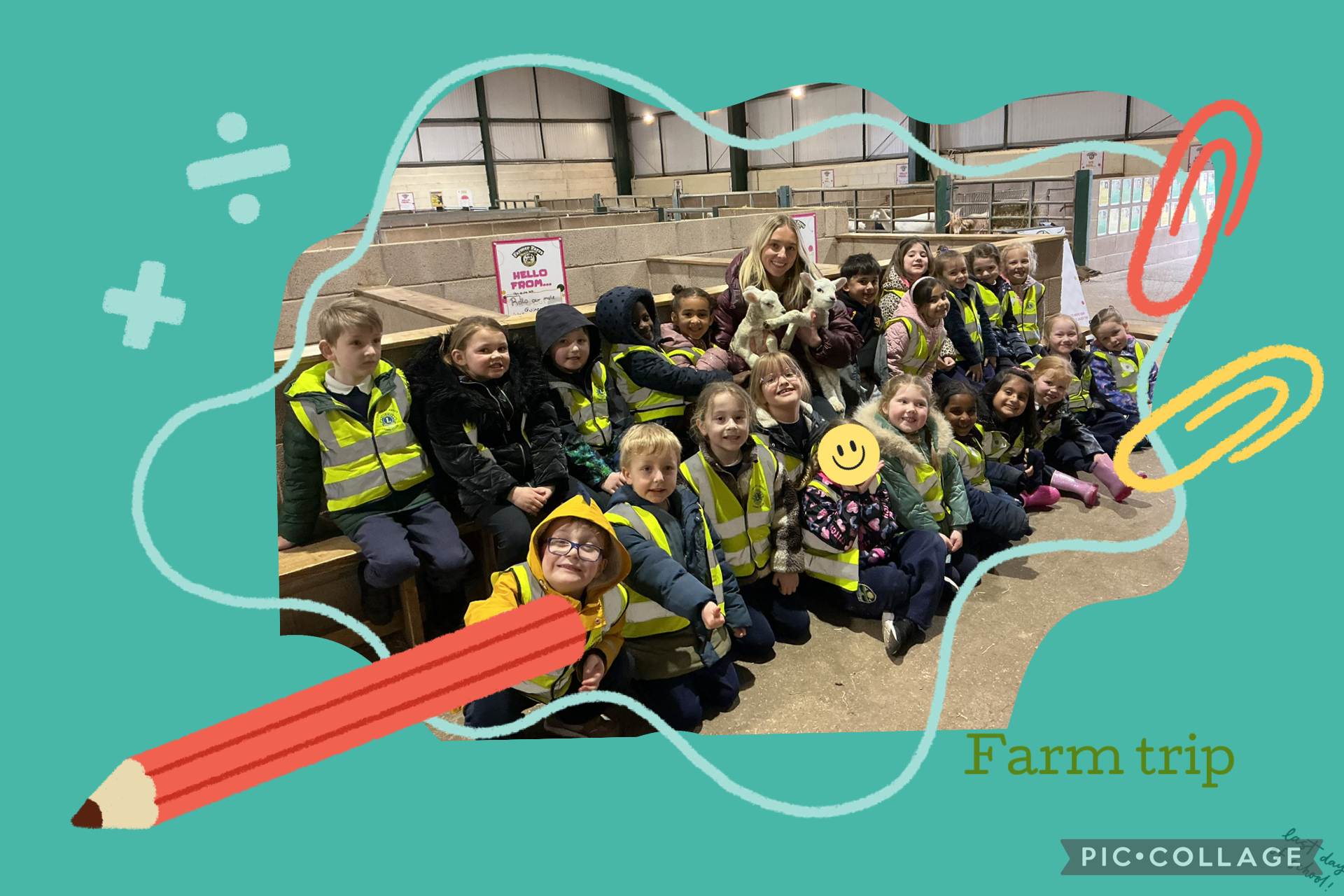 Image of Pine class at the farm