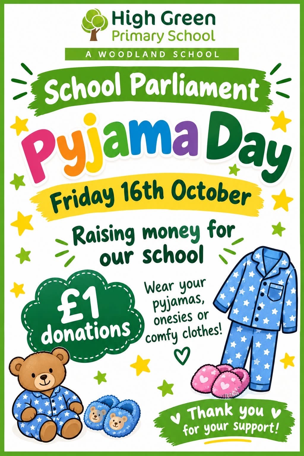 Image of School Parliament Fundraising Event – Pyjama Day
