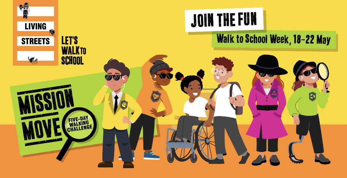 Image of Walk to School Week from 18th-22nd May 2026.