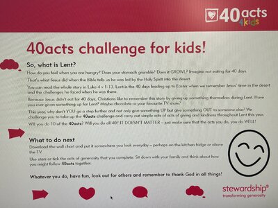 Image of Lent Challenge - 40 Acts of Kindness