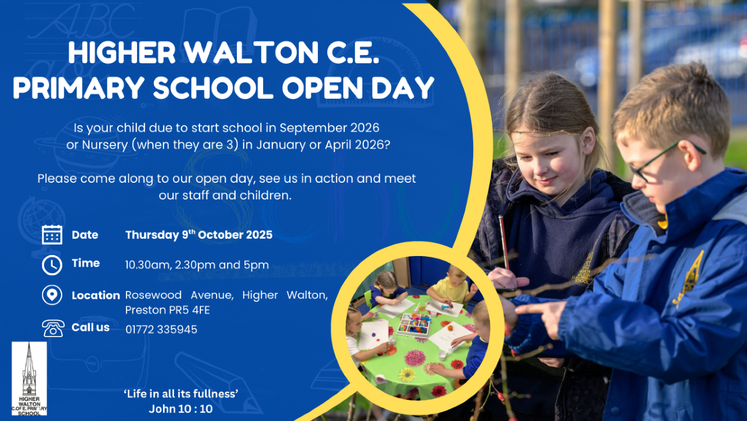 Image of Open day for prospective parents 9.10.25