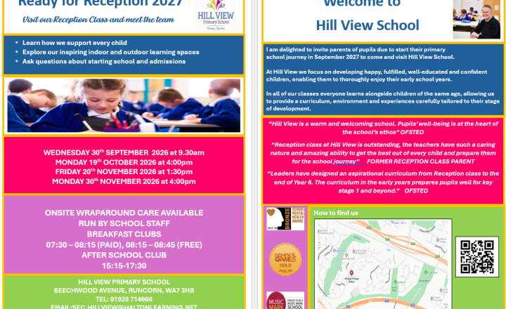 Image of Ready for Reception 2027 - visit our Reception Class and meet the team
