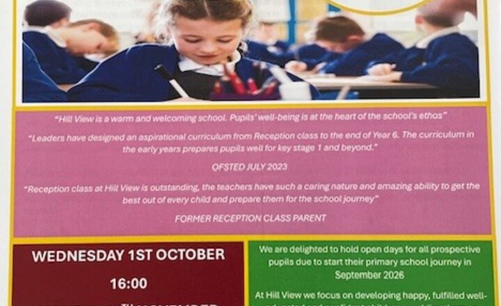 Image of Open Days for September 2026 starters