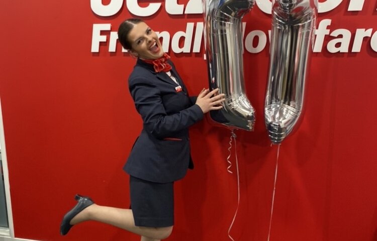 Image of TIME FLIES FOR NEW JET2 CABIN CREW MEMBER STEVIE 