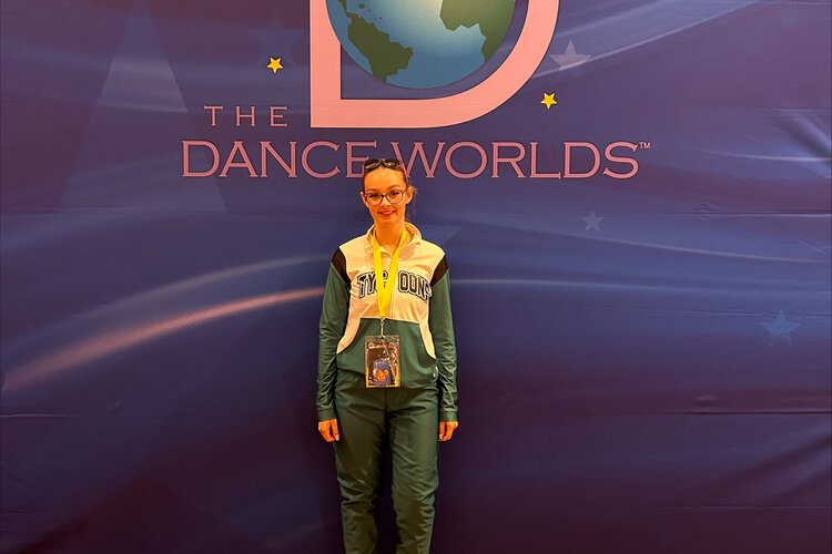 An image of Lucy at the World Dance Finals