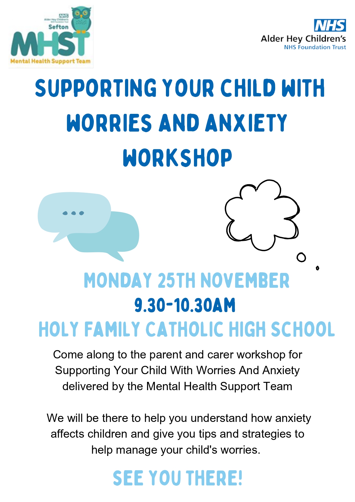 Image of Supporting your child with worries and anxiety workshop