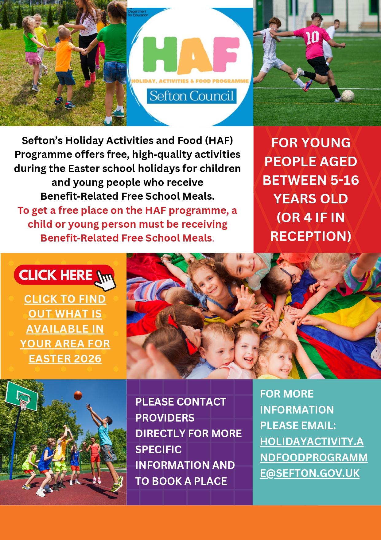 Image of Sefton Council - HAF (Holiday, Activities & Food) programme