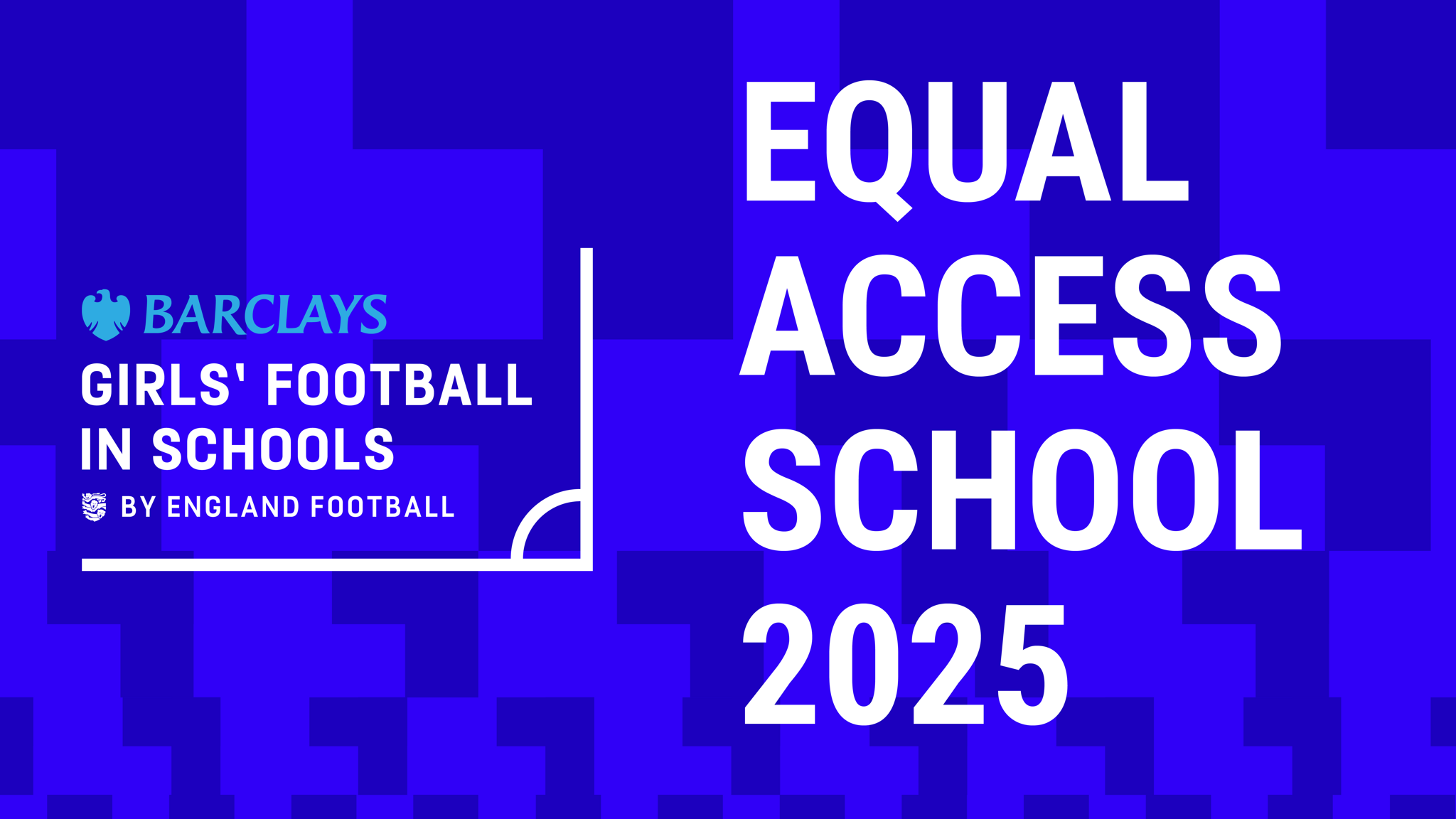 Image of Girls equality mark for football