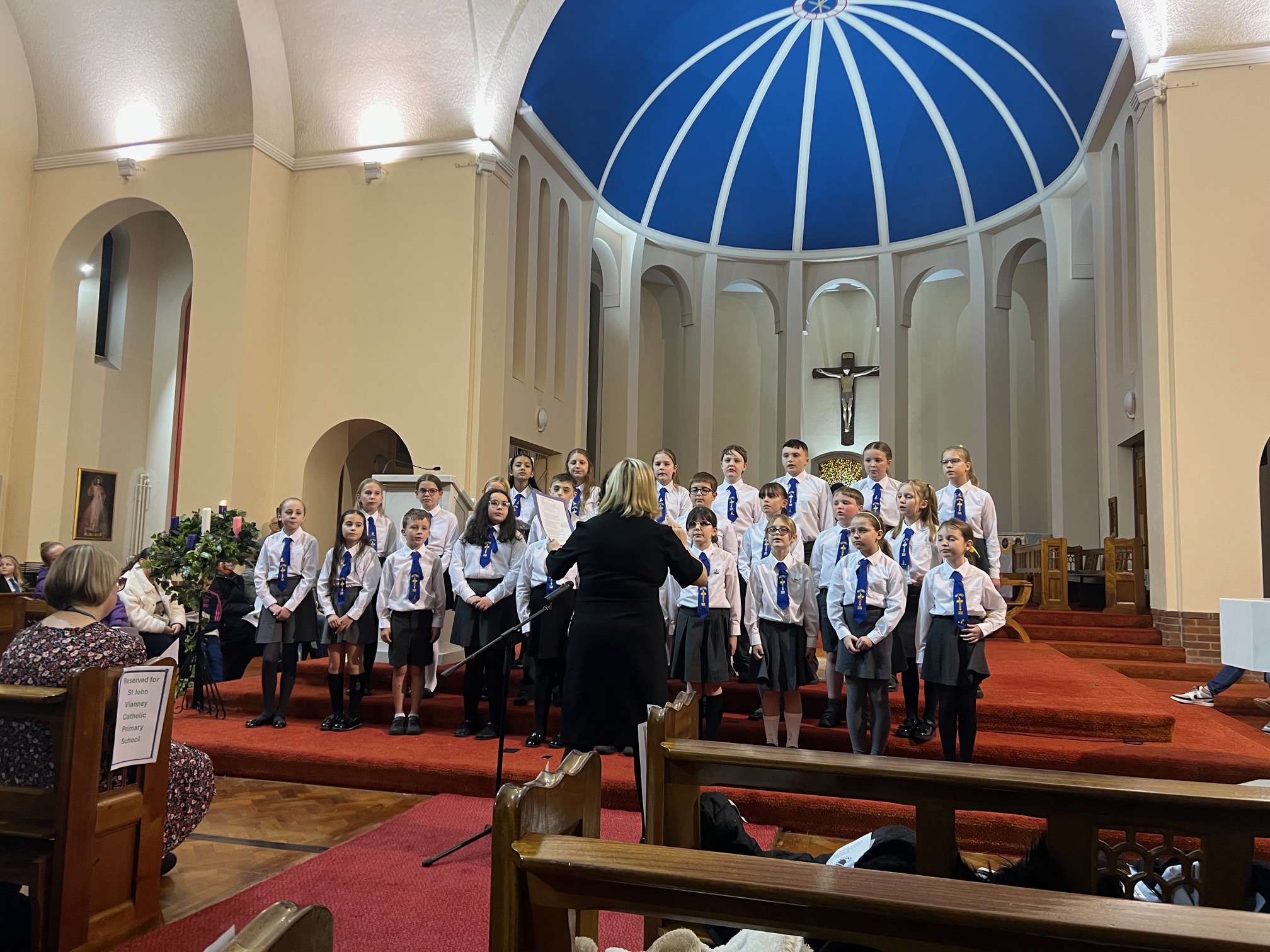 Image of Blackpool Catholic School's Advent Mass