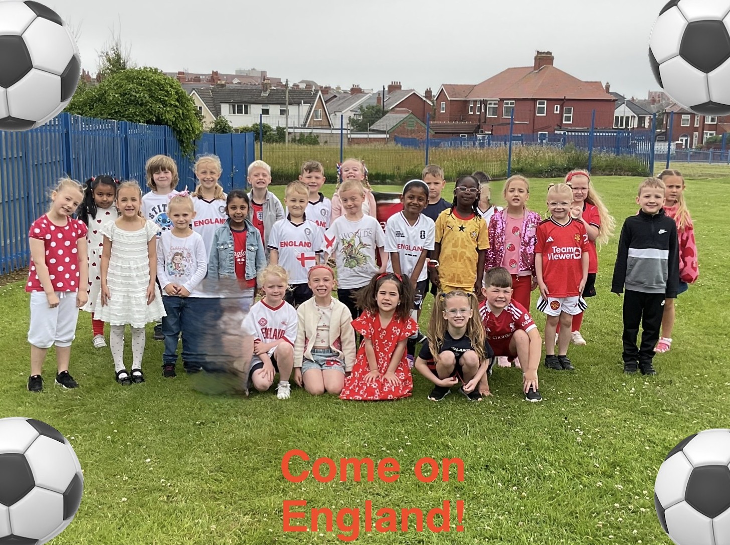 Image of Year 1 are feeling patriotic!