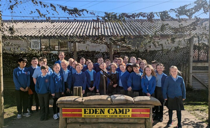 Holy Family Year 5 pupils at Eden Camp Modern History Museum
