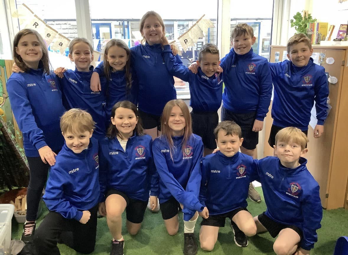 St. Bega's Year 4 pupils taking part in the tennis event