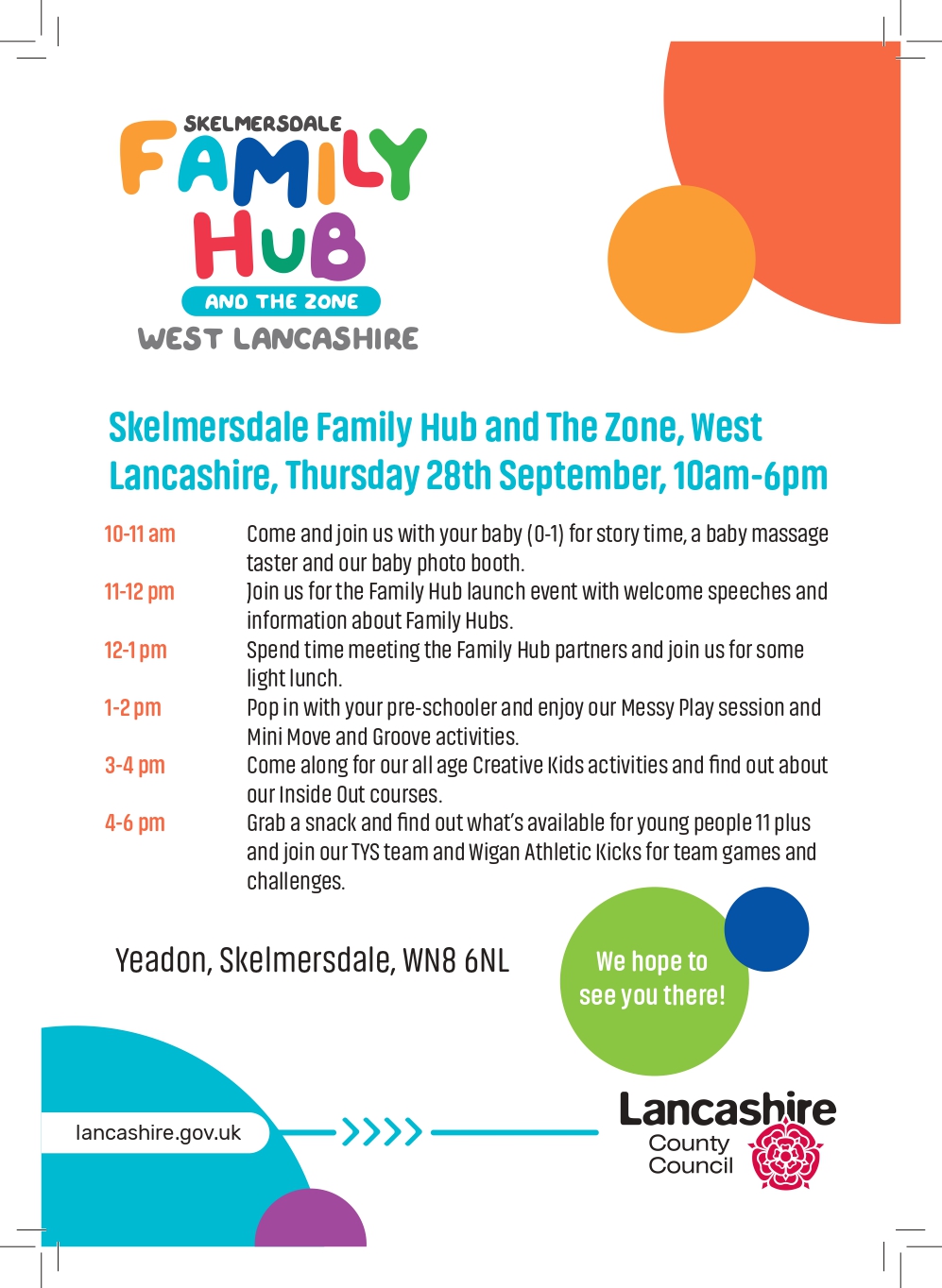 Image of Skelmersdale Family Hub and The Zone, West Lancashire, Thursday 28th September, 10am-6pm