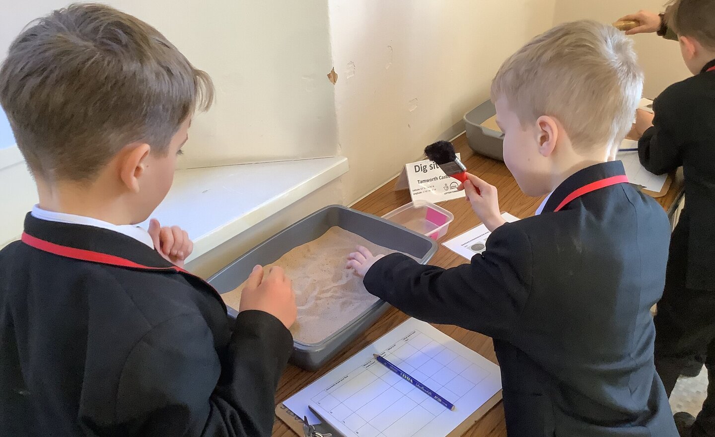 Image of Anglo Saxon Archaeologists at Tamworth Castle