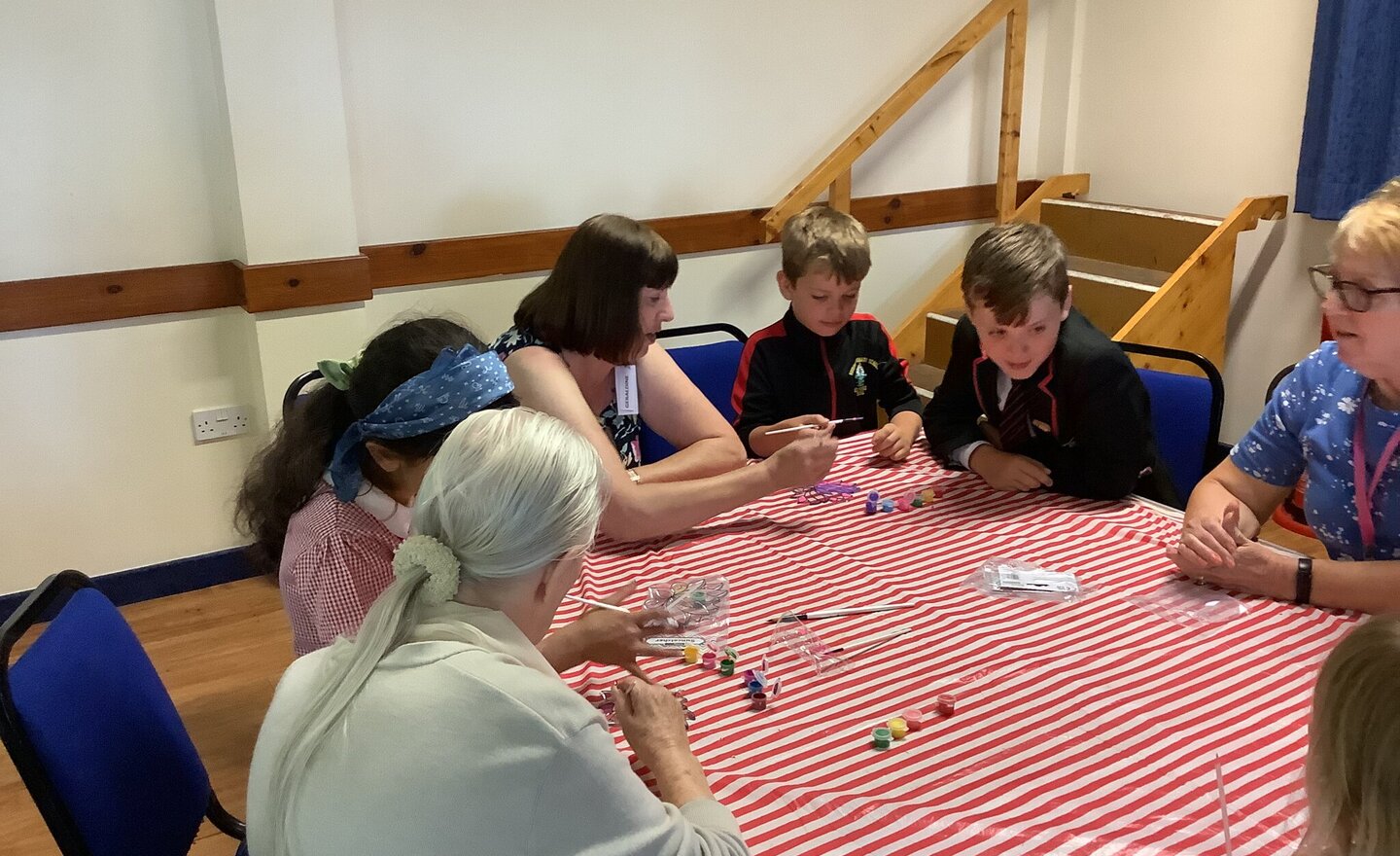 Image of School Council visit Time Out club at the Village Hall