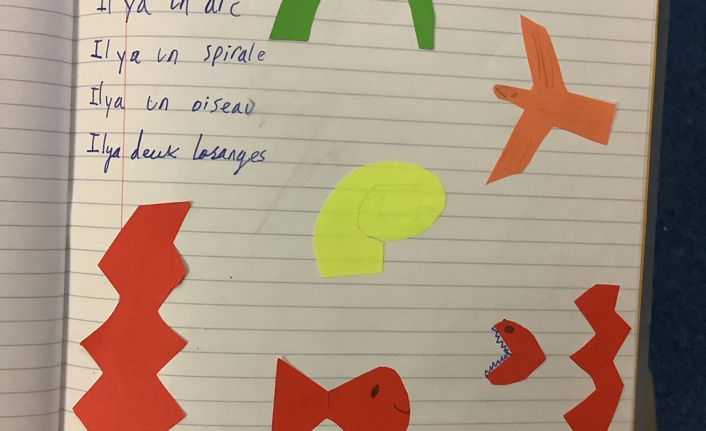 Image of Matisse inspired artwork in French