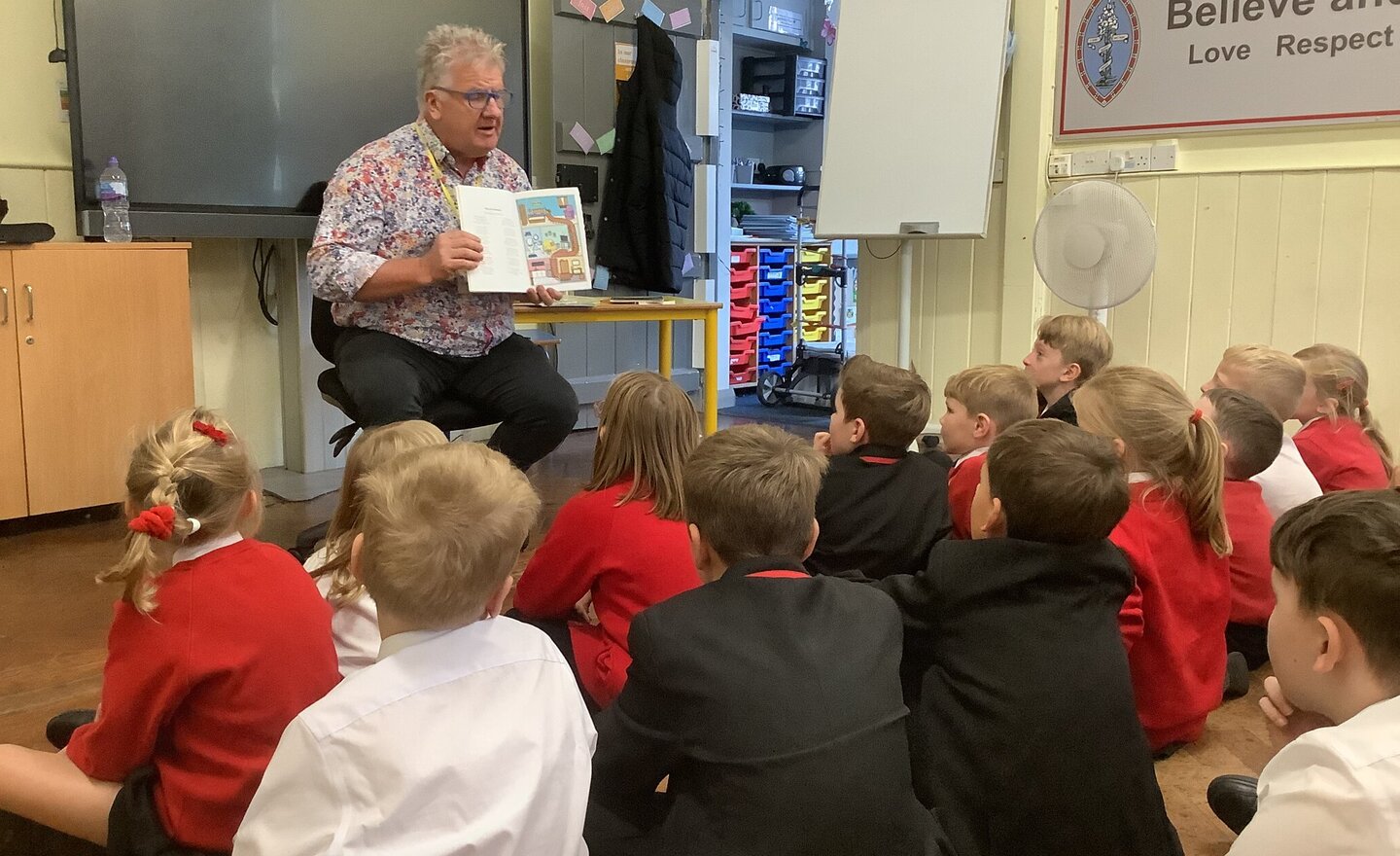 Image of A visit from Pep the poet