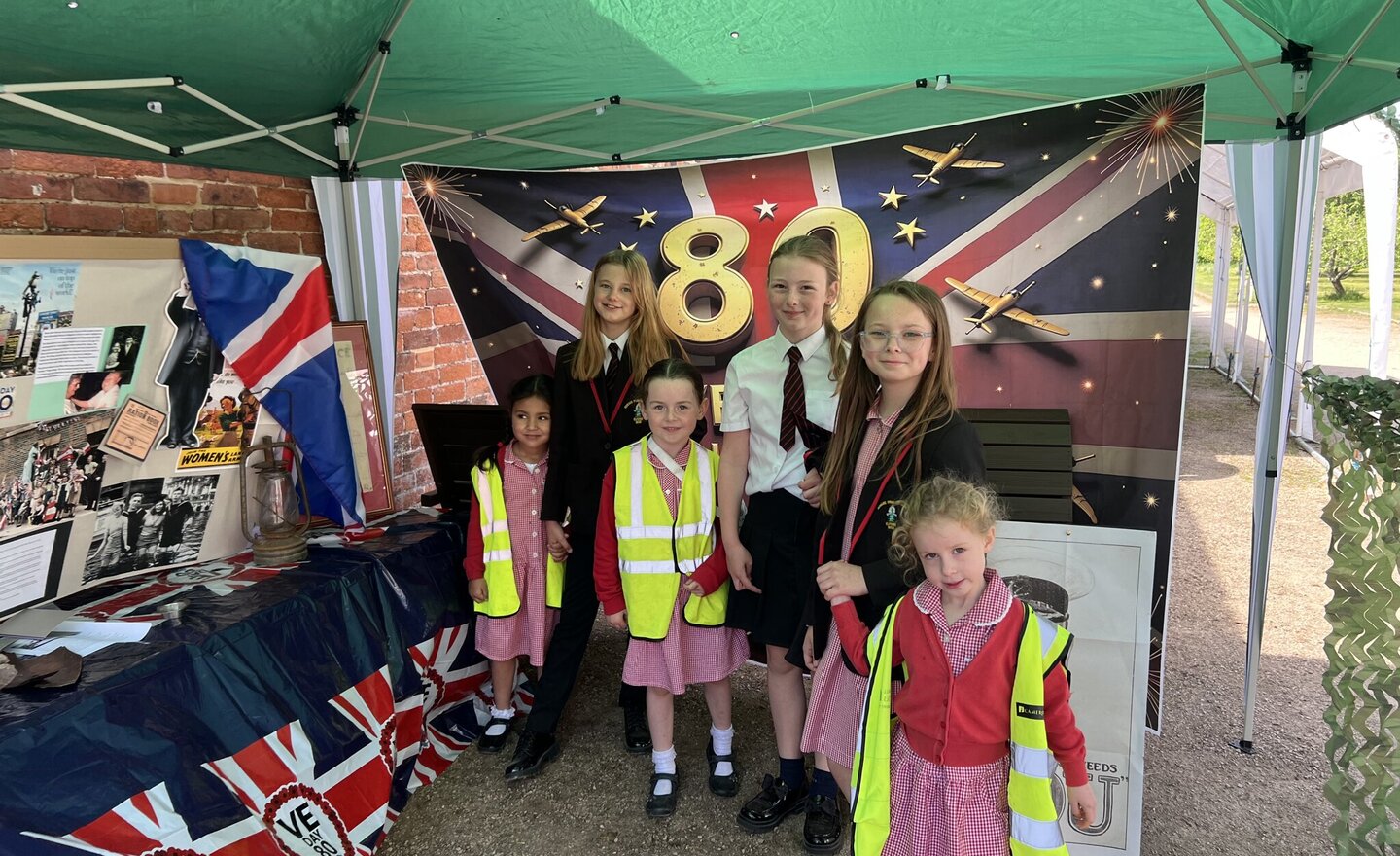 Image of A visit to Elford Hall Gardens VE Day Display