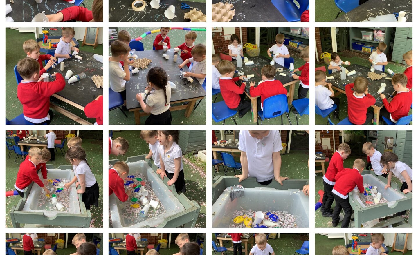 Image of Reception investigate materials