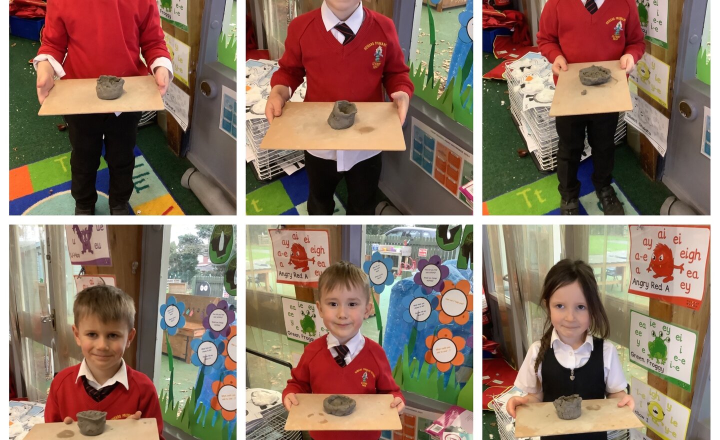 Image of Artists exploring clay