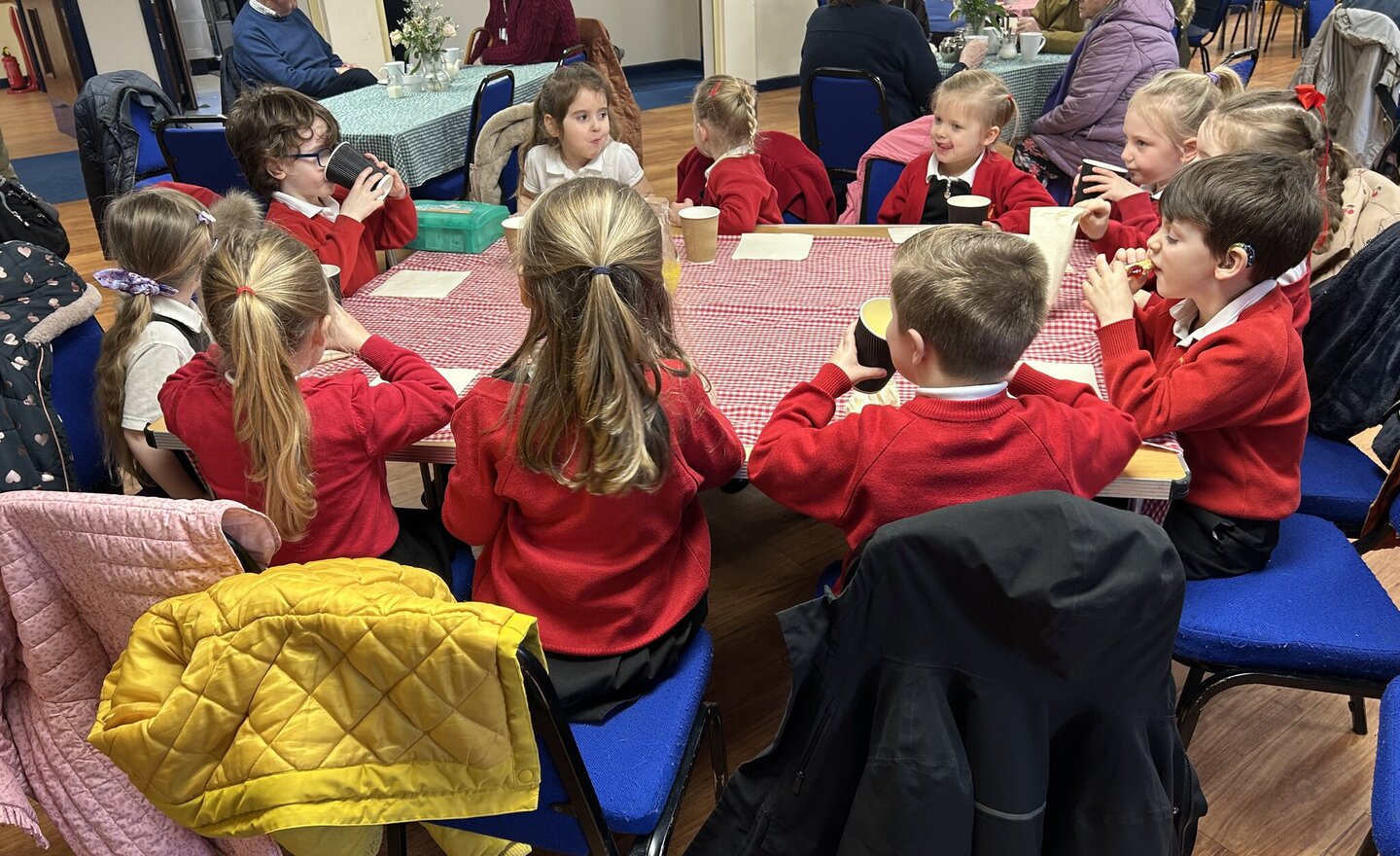 Image of A special snack time at the village hall