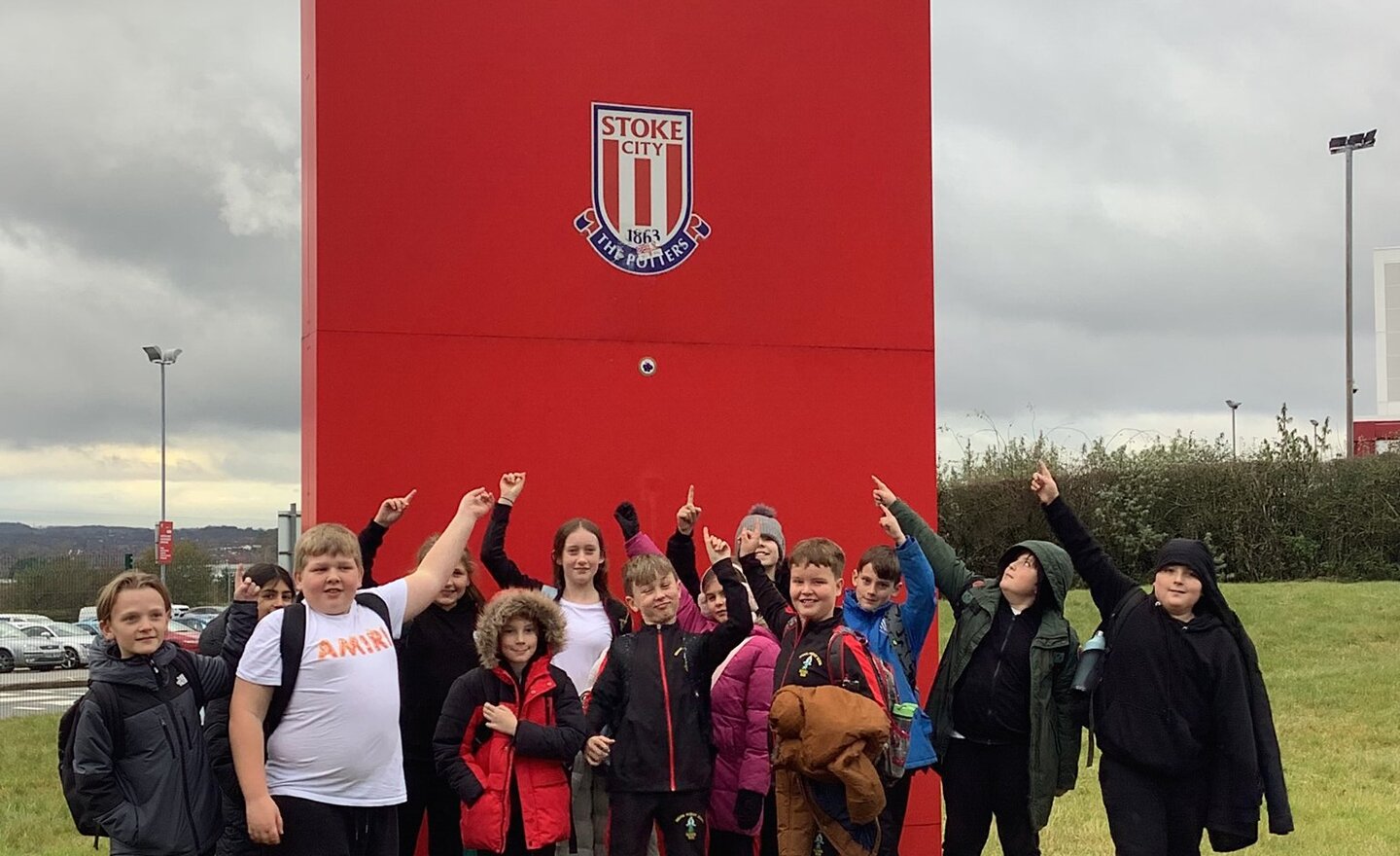 Image of Class 3 visit Stoke City