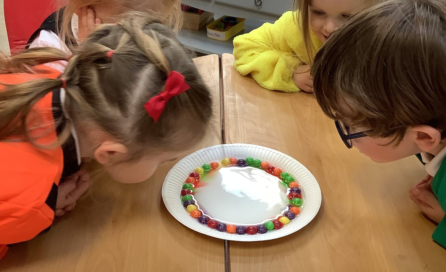 Image of Skittles experiment with the Colour Monster